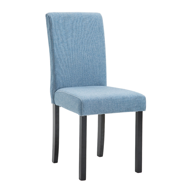 Contemporary Home Side Chair Parsons Back Upholstered Wood Dining Room Chair Light Blue 1 Piece Black Clearhalo ' kitchen&dining_furn' 'Dining Chairs' 'Dining Tables & Seating' 'dining_chair' 'furn' 'furn_dining_chair' 'Furniture' 'furniture_dining_chair' 'Kitchen & Dining Furniture' 'kitchen' 3521927