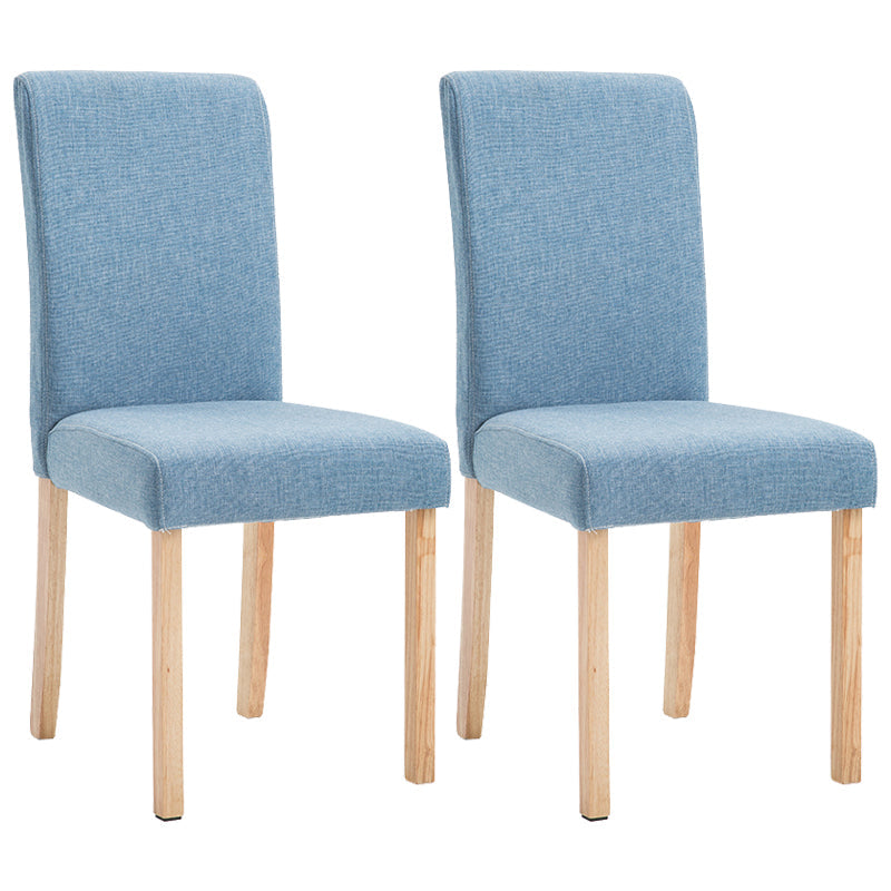 Contemporary Home Side Chair Parsons Back Upholstered Wood Dining Room Chair Light Blue 2 Piece Set Natural Wood Clearhalo ' kitchen&dining_furn' 'Dining Chairs' 'Dining Tables & Seating' 'dining_chair' 'furn' 'furn_dining_chair' 'Furniture' 'furniture_dining_chair' 'Kitchen & Dining Furniture' 'kitchen' 3521931