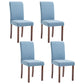 Contemporary Home Side Chair Parsons Back Upholstered Wood Dining Room Chair Light Blue 4 Piece Set Walnut Clearhalo ' kitchen&dining_furn' 'Dining Chairs' 'Dining Tables & Seating' 'dining_chair' 'furn' 'furn_dining_chair' 'Furniture' 'furniture_dining_chair' 'Kitchen & Dining Furniture' 'kitchen' 3521935