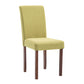Contemporary Home Side Chair Parsons Back Upholstered Wood Dining Room Chair Green 1 Piece Walnut Clearhalo ' kitchen&dining_furn' 'Dining Chairs' 'Dining Tables & Seating' 'dining_chair' 'furn' 'furn_dining_chair' 'Furniture' 'furniture_dining_chair' 'Kitchen & Dining Furniture' 'kitchen' 3521939