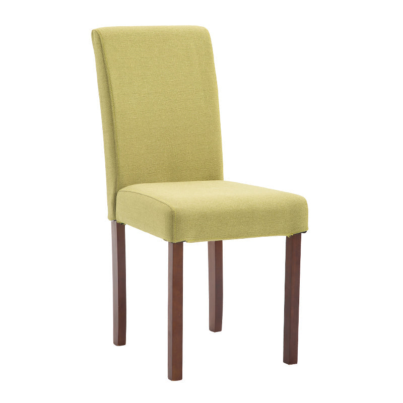 Contemporary Home Side Chair Parsons Back Upholstered Wood Dining Room Chair Green 1 Piece Walnut Clearhalo ' kitchen&dining_furn' 'Dining Chairs' 'Dining Tables & Seating' 'dining_chair' 'furn' 'furn_dining_chair' 'Furniture' 'furniture_dining_chair' 'Kitchen & Dining Furniture' 'kitchen' 3521939