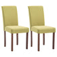 Contemporary Home Side Chair Parsons Back Upholstered Wood Dining Room Chair Green 2 Piece Set Walnut Clearhalo ' kitchen&dining_furn' 'Dining Chairs' 'Dining Tables & Seating' 'dining_chair' 'furn' 'furn_dining_chair' 'Furniture' 'furniture_dining_chair' 'Kitchen & Dining Furniture' 'kitchen' 3521940