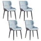 Leather Dining Side Chair Modern Indoor Wingback Chair with Black Legs Blue 4 Piece Set Clearhalo ' kitchen&dining_furn' 'Dining Chairs' 'Dining Tables & Seating' 'dining_chair' 'furn' 'furn_dining_chair' 'Furniture' 'furniture_dining_chair' 'Kitchen & Dining Furniture' 'kitchen' 3521943
