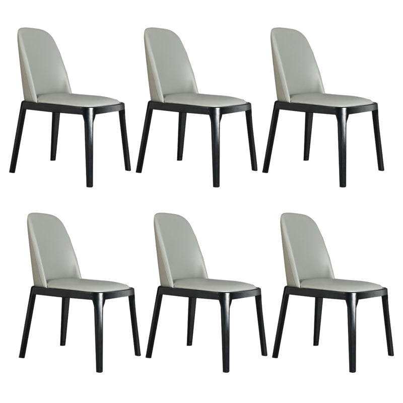 Wood Industrial Dining Chair with Color Cushion Solid Chair for Dining Room Grey 6 Piece Set Black Clearhalo ' kitchen&dining_furn' 'Dining Chairs' 'Dining Tables & Seating' 'dining_chair' 'furn' 'furn_dining_chair' 'Furniture' 'furniture_dining_chair' 'Kitchen & Dining Furniture' 'kitchen' 3521985
