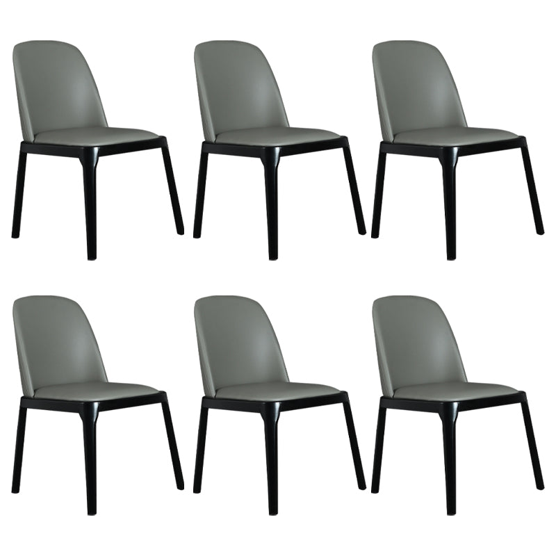 Wood Industrial Dining Chair with Color Cushion Solid Chair for Dining Room Dark Gray 6 Piece Set Black Clearhalo ' kitchen&dining_furn' 'Dining Chairs' 'Dining Tables & Seating' 'dining_chair' 'furn' 'furn_dining_chair' 'Furniture' 'furniture_dining_chair' 'Kitchen & Dining Furniture' 'kitchen' 3521991