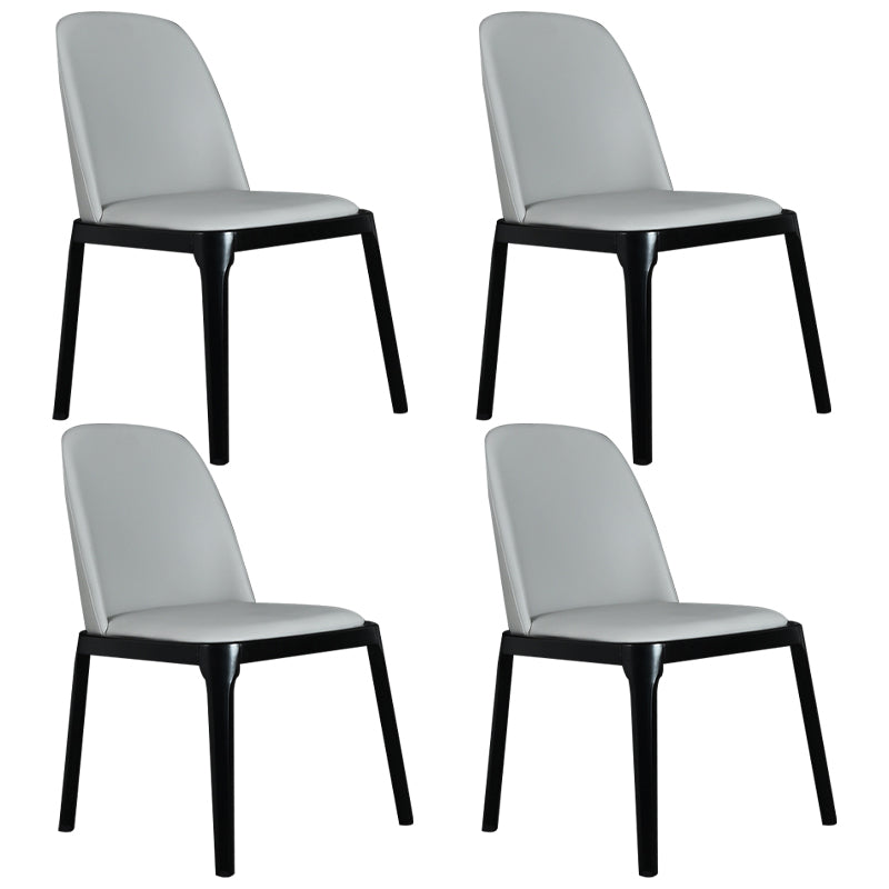 Wood Industrial Dining Chair with Color Cushion Solid Chair for Dining Room Light Gray 4 Piece Set Black Clearhalo ' kitchen&dining_furn' 'Dining Chairs' 'Dining Tables & Seating' 'dining_chair' 'furn' 'furn_dining_chair' 'Furniture' 'furniture_dining_chair' 'Kitchen & Dining Furniture' 'kitchen' 3522000