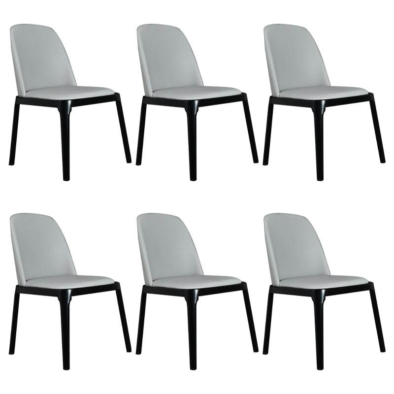 Wood Industrial Dining Chair with Color Cushion Solid Chair for Dining Room Light Gray 6 Piece Set Black Clearhalo ' kitchen&dining_furn' 'Dining Chairs' 'Dining Tables & Seating' 'dining_chair' 'furn' 'furn_dining_chair' 'Furniture' 'furniture_dining_chair' 'Kitchen & Dining Furniture' 'kitchen' 3522002