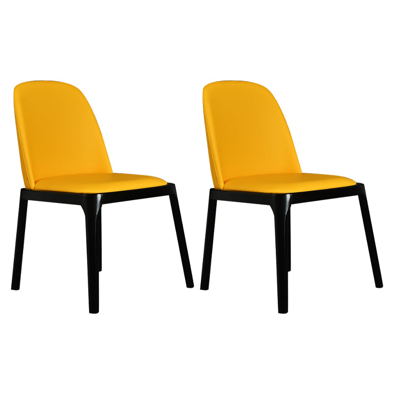 Wood Industrial Dining Chair with Color Cushion Solid Chair for Dining Room Yellow 2 Piece Set Black Clearhalo ' kitchen&dining_furn' 'Dining Chairs' 'Dining Tables & Seating' 'dining_chair' 'furn' 'furn_dining_chair' 'Furniture' 'furniture_dining_chair' 'Kitchen & Dining Furniture' 'kitchen' 3522012