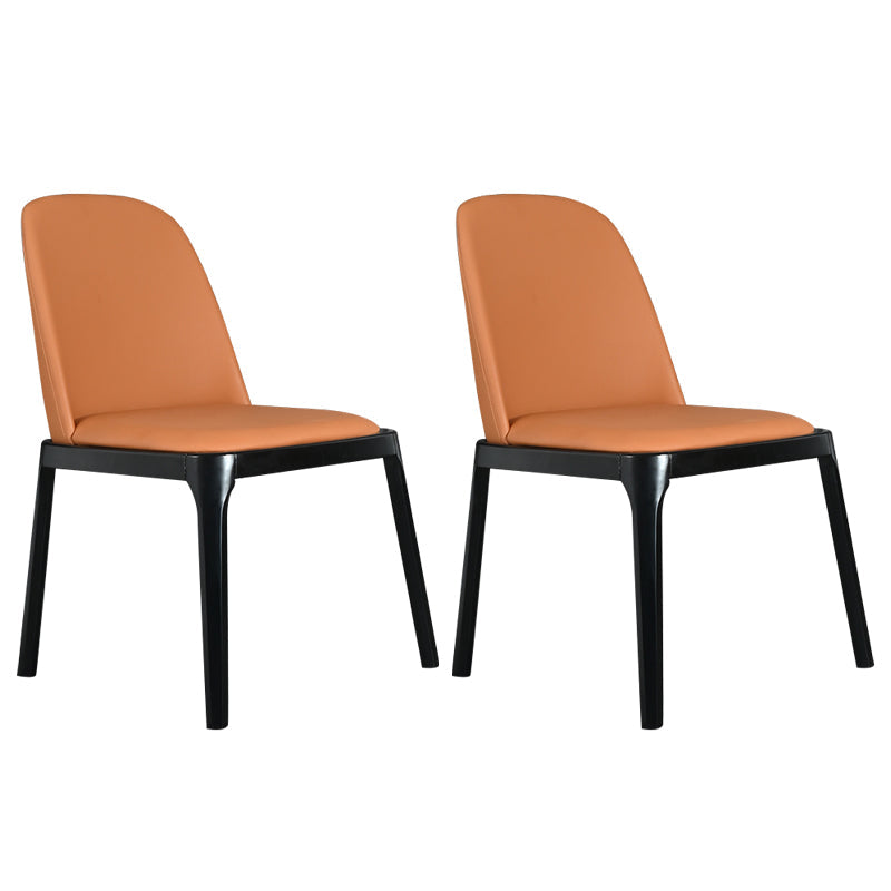 Wood Industrial Dining Chair with Color Cushion Solid Chair for Dining Room Orange 2 Piece Set Black Clearhalo ' kitchen&dining_furn' 'Dining Chairs' 'Dining Tables & Seating' 'dining_chair' 'furn' 'furn_dining_chair' 'Furniture' 'furniture_dining_chair' 'Kitchen & Dining Furniture' 'kitchen' 3522015
