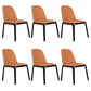 Wood Industrial Dining Chair with Color Cushion Solid Chair for Dining Room Orange 6 Piece Set Black Clearhalo ' kitchen&dining_furn' 'Dining Chairs' 'Dining Tables & Seating' 'dining_chair' 'furn' 'furn_dining_chair' 'Furniture' 'furniture_dining_chair' 'Kitchen & Dining Furniture' 'kitchen' 3522017
