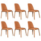 Wood Industrial Dining Chair with Color Cushion Solid Chair for Dining Room Orange 6 Piece Set Walnut Clearhalo ' kitchen&dining_furn' 'Dining Chairs' 'Dining Tables & Seating' 'dining_chair' 'furn' 'furn_dining_chair' 'Furniture' 'furniture_dining_chair' 'Kitchen & Dining Furniture' 'kitchen' 3522020