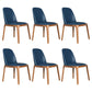 Wood Industrial Dining Chair with Color Cushion Solid Chair for Dining Room Blue 6 Piece Set Walnut Clearhalo ' kitchen&dining_furn' 'Dining Chairs' 'Dining Tables & Seating' 'dining_chair' 'furn' 'furn_dining_chair' 'Furniture' 'furniture_dining_chair' 'Kitchen & Dining Furniture' 'kitchen' 3522025