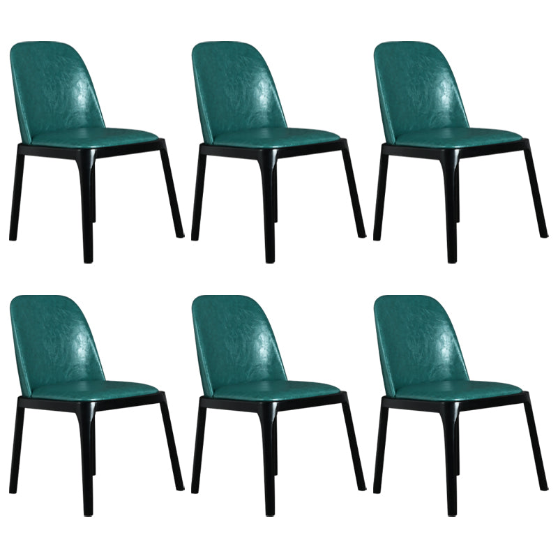 Wood Industrial Dining Chair with Color Cushion Solid Chair for Dining Room Green 6 Piece Set Black Clearhalo ' kitchen&dining_furn' 'Dining Chairs' 'Dining Tables & Seating' 'dining_chair' 'furn' 'furn_dining_chair' 'Furniture' 'furniture_dining_chair' 'Kitchen & Dining Furniture' 'kitchen' 3522028