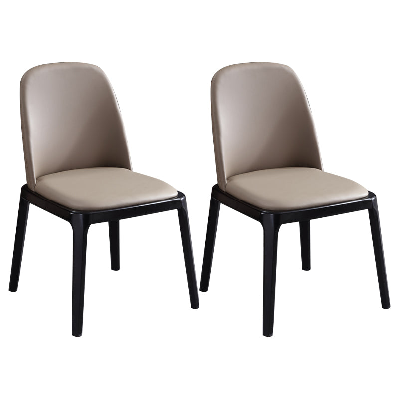 Wood Industrial Dining Chair with Color Cushion Solid Chair for Dining Room Khaki 2 Piece Set Black Clearhalo ' kitchen&dining_furn' 'Dining Chairs' 'Dining Tables & Seating' 'dining_chair' 'furn' 'furn_dining_chair' 'Furniture' 'furniture_dining_chair' 'Kitchen & Dining Furniture' 'kitchen' 3522032
