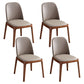 Wood Industrial Dining Chair with Color Cushion Solid Chair for Dining Room Khaki 4 Piece Set Walnut Clearhalo ' kitchen&dining_furn' 'Dining Chairs' 'Dining Tables & Seating' 'dining_chair' 'furn' 'furn_dining_chair' 'Furniture' 'furniture_dining_chair' 'Kitchen & Dining Furniture' 'kitchen' 3522036