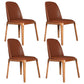 Wood Industrial Dining Chair with Color Cushion Solid Chair for Dining Room Coffee 4 Piece Set Walnut Clearhalo ' kitchen&dining_furn' 'Dining Chairs' 'Dining Tables & Seating' 'dining_chair' 'furn' 'furn_dining_chair' 'Furniture' 'furniture_dining_chair' 'Kitchen & Dining Furniture' 'kitchen' 3522042