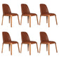 Wood Industrial Dining Chair with Color Cushion Solid Chair for Dining Room Coffee 6 Piece Set Walnut Clearhalo ' kitchen&dining_furn' 'Dining Chairs' 'Dining Tables & Seating' 'dining_chair' 'furn' 'furn_dining_chair' 'Furniture' 'furniture_dining_chair' 'Kitchen & Dining Furniture' 'kitchen' 3522043