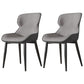 Industrial Style Parsons Chair Kitchen Armless Dining Chairs with Metal Legs Silver Gray 2 Piece Set Clearhalo ' kitchen&dining_furn' 'Dining Chairs' 'Dining Tables & Seating' 'dining_chair' 'furn' 'furn_dining_chair' 'Furniture' 'furniture_dining_chair' 'Kitchen & Dining Furniture' 'kitchen' 3522082