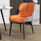 Industrial Style Parsons Chair Kitchen Armless Dining Chairs with Metal Legs Light Orange 1 Piece Clearhalo ' kitchen&dining_furn' 'Dining Chairs' 'Dining Tables & Seating' 'dining_chair' 'furn' 'furn_dining_chair' 'Furniture' 'furniture_dining_chair' 'Kitchen & Dining Furniture' 'kitchen' 3522090