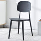 Plastic Contemporary Dining Room Chair Matte Finish Open Back Dining Side Chair Black 1 Piece Clearhalo ' kitchen&dining_furn' 'Dining Chairs' 'Dining Tables & Seating' 'dining_chair' 'furn' 'furn_dining_chair' 'Furniture' 'furniture_dining_chair' 'Kitchen & Dining Furniture' 'kitchen' 3522100