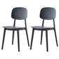 Plastic Contemporary Dining Room Chair Matte Finish Open Back Dining Side Chair Black 2 Piece Set Clearhalo ' kitchen&dining_furn' 'Dining Chairs' 'Dining Tables & Seating' 'dining_chair' 'furn' 'furn_dining_chair' 'Furniture' 'furniture_dining_chair' 'Kitchen & Dining Furniture' 'kitchen' 3522102