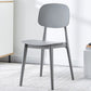 Plastic Contemporary Dining Room Chair Matte Finish Open Back Dining Side Chair Grey 1 Piece Clearhalo ' kitchen&dining_furn' 'Dining Chairs' 'Dining Tables & Seating' 'dining_chair' 'furn' 'furn_dining_chair' 'Furniture' 'furniture_dining_chair' 'Kitchen & Dining Furniture' 'kitchen' 3522106