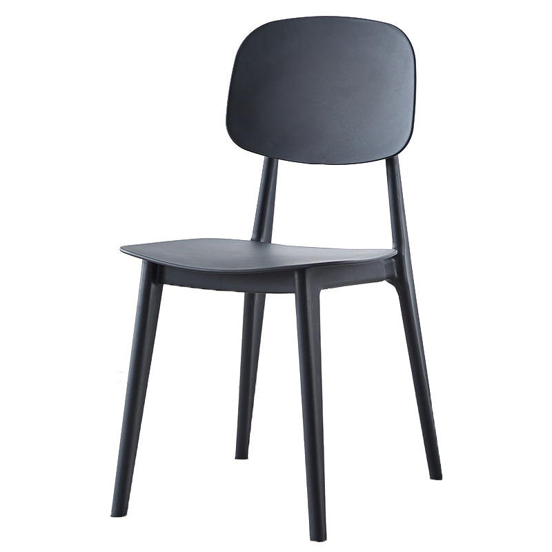 Plastic Contemporary Dining Room Chair Matte Finish Open Back Dining Side Chair Clearhalo ' kitchen&dining_furn' 'Dining Chairs' 'Dining Tables & Seating' 'dining_chair' 'furn' 'furn_dining_chair' 'Furniture' 'furniture_dining_chair' 'Kitchen & Dining Furniture' 'kitchen' 3522108