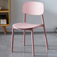 Plastic Contemporary Dining Room Chair Matte Finish Open Back Dining Side Chair Pink 1 Piece Clearhalo ' kitchen&dining_furn' 'Dining Chairs' 'Dining Tables & Seating' 'dining_chair' 'furn' 'furn_dining_chair' 'Furniture' 'furniture_dining_chair' 'Kitchen & Dining Furniture' 'kitchen' 3522122