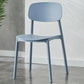 Plastic Contemporary Dining Room Chair Matte Finish Open Back Dining Side Chair Blue 1 Piece Clearhalo ' kitchen&dining_furn' 'Dining Chairs' 'Dining Tables & Seating' 'dining_chair' 'furn' 'furn_dining_chair' 'Furniture' 'furniture_dining_chair' 'Kitchen & Dining Furniture' 'kitchen' 3522131
