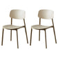 Plastic Contemporary Dining Room Chair Matte Finish Open Back Dining Side Chair Camel 2 Piece Set Clearhalo ' kitchen&dining_furn' 'Dining Chairs' 'Dining Tables & Seating' 'dining_chair' 'furn' 'furn_dining_chair' 'Furniture' 'furniture_dining_chair' 'Kitchen & Dining Furniture' 'kitchen' 3522147