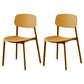 Plastic Contemporary Dining Room Chair Matte Finish Open Back Dining Side Chair Ginger 2 Piece Set Clearhalo ' kitchen&dining_furn' 'Dining Chairs' 'Dining Tables & Seating' 'dining_chair' 'furn' 'furn_dining_chair' 'Furniture' 'furniture_dining_chair' 'Kitchen & Dining Furniture' 'kitchen' 3522159