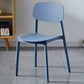 Plastic Contemporary Dining Room Chair Matte Finish Open Back Dining Side Chair Dark Blue 1 Piece Clearhalo ' kitchen&dining_furn' 'Dining Chairs' 'Dining Tables & Seating' 'dining_chair' 'furn' 'furn_dining_chair' 'Furniture' 'furniture_dining_chair' 'Kitchen & Dining Furniture' 'kitchen' 3522173