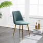 Scandinavian Glam Style Metal Solid Back Side Chair Colorful Chair Sets Green 1 Piece Clearhalo ' kitchen&dining_furn' 'Dining Chairs' 'Dining Tables & Seating' 'dining_chair' 'furn' 'furn_dining_chair' 'Furniture' 'furniture_dining_chair' 'Kitchen & Dining Furniture' 'kitchen' 3522201