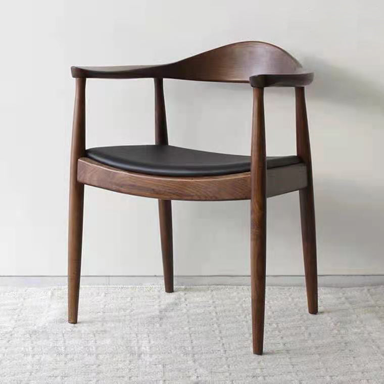 Modern Dining Chair 20'' Wide Open Arm Chair with 4 Wood Legs for Home Use Clearhalo ' kitchen&dining_furn' 'Dining Chairs' 'Dining Tables & Seating' 'dining_chair' 'furn' 'furn_dining_chair' 'Furniture' 'furniture_dining_chair' 'Kitchen & Dining Furniture' 'kitchen' 3522209