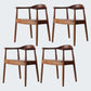 Modern Dining Chair 20'' Wide Open Arm Chair with 4 Wood Legs for Home Use Black Wood 4 Piece Set Clearhalo ' kitchen&dining_furn' 'Dining Chairs' 'Dining Tables & Seating' 'dining_chair' 'furn' 'furn_dining_chair' 'Furniture' 'furniture_dining_chair' 'Kitchen & Dining Furniture' 'kitchen' 3522211