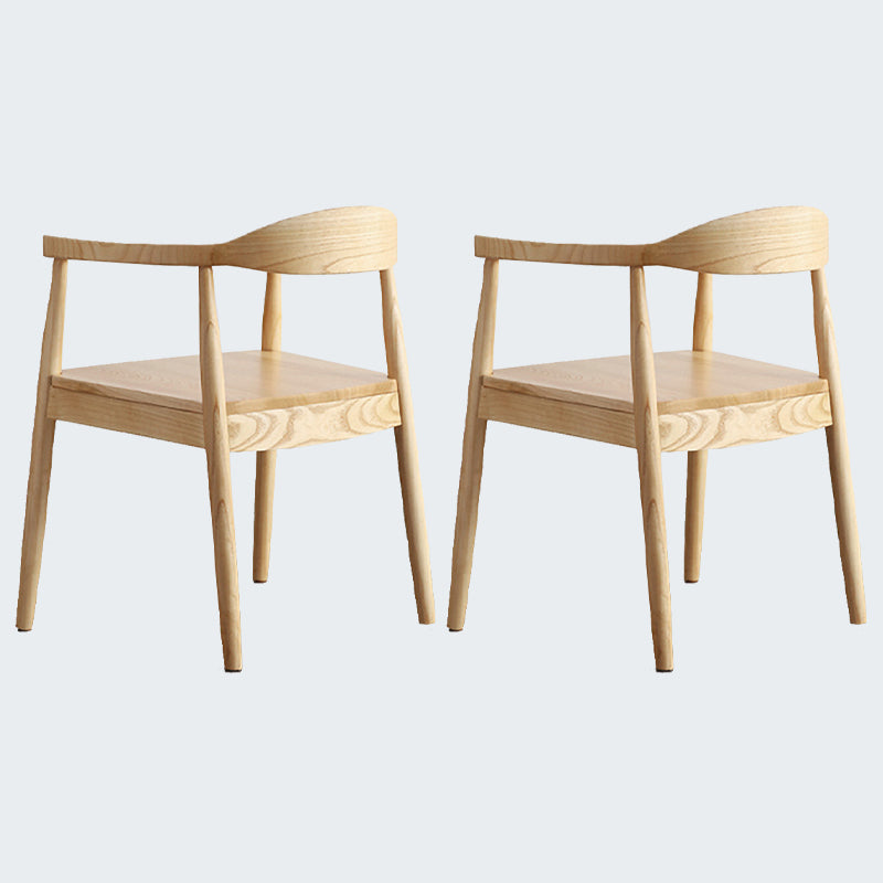 Modern Dining Chair 20'' Wide Open Arm Chair with 4 Wood Legs for Home Use Wood Wood 2 Piece Set Clearhalo ' kitchen&dining_furn' 'Dining Chairs' 'Dining Tables & Seating' 'dining_chair' 'furn' 'furn_dining_chair' 'Furniture' 'furniture_dining_chair' 'Kitchen & Dining Furniture' 'kitchen' 3522218