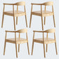 Modern Dining Chair 20'' Wide Open Arm Chair with 4 Wood Legs for Home Use Wood Wood 4 Piece Set Clearhalo ' kitchen&dining_furn' 'Dining Chairs' 'Dining Tables & Seating' 'dining_chair' 'furn' 'furn_dining_chair' 'Furniture' 'furniture_dining_chair' 'Kitchen & Dining Furniture' 'kitchen' 3522219