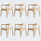 Modern Dining Chair 20'' Wide Open Arm Chair with 4 Wood Legs for Home Use Wood Wood 6 Piece Set Clearhalo ' kitchen&dining_furn' 'Dining Chairs' 'Dining Tables & Seating' 'dining_chair' 'furn' 'furn_dining_chair' 'Furniture' 'furniture_dining_chair' 'Kitchen & Dining Furniture' 'kitchen' 3522222