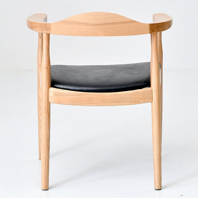 Modern Dining Chair 20'' Wide Open Arm Chair with 4 Wood Legs for Home Use Clearhalo ' kitchen&dining_furn' 'Dining Chairs' 'Dining Tables & Seating' 'dining_chair' 'furn' 'furn_dining_chair' 'Furniture' 'furniture_dining_chair' 'Kitchen & Dining Furniture' 'kitchen' 3522227