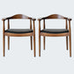 Modern Dining Chair 20'' Wide Open Arm Chair with 4 Wood Legs for Home Use Walnut Faux Leather 2 Piece Set Clearhalo ' kitchen&dining_furn' 'Dining Chairs' 'Dining Tables & Seating' 'dining_chair' 'furn' 'furn_dining_chair' 'Furniture' 'furniture_dining_chair' 'Kitchen & Dining Furniture' 'kitchen' 3522254