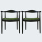 Modern Dining Chair 20'' Wide Open Arm Chair with 4 Wood Legs for Home Use Black Leather 2 Piece Set Clearhalo ' kitchen&dining_furn' 'Dining Chairs' 'Dining Tables & Seating' 'dining_chair' 'furn' 'furn_dining_chair' 'Furniture' 'furniture_dining_chair' 'Kitchen & Dining Furniture' 'kitchen' 3522258