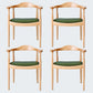 Modern Dining Chair 20'' Wide Open Arm Chair with 4 Wood Legs for Home Use Wood Leather 4 Piece Set Clearhalo ' kitchen&dining_furn' 'Dining Chairs' 'Dining Tables & Seating' 'dining_chair' 'furn' 'furn_dining_chair' 'Furniture' 'furniture_dining_chair' 'Kitchen & Dining Furniture' 'kitchen' 3522263