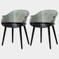 Contemporary Plastic Indoor-Outdoor Chair of 23'' Wide Dining Arm Chair Black Black Set of 2 Clearhalo ' kitchen&dining_furn' 'Dining Chairs' 'Dining Tables & Seating' 'dining_chair' 'Furniture' 'furniture_dining_chair' 'Kitchen & Dining Furniture' 'kitchen' 3522270