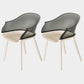 Contemporary Plastic Indoor-Outdoor Chair of 23'' Wide Dining Arm Chair Black White Set of 2 Clearhalo ' kitchen&dining_furn' 'Dining Chairs' 'Dining Tables & Seating' 'dining_chair' 'Furniture' 'furniture_dining_chair' 'Kitchen & Dining Furniture' 'kitchen' 3522282