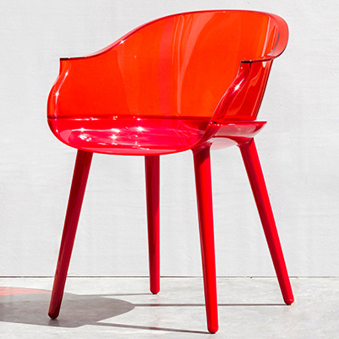 Contemporary Plastic Indoor-Outdoor Chair of 23'' Wide Dining Arm Chair Clearhalo ' kitchen&dining_furn' 'Dining Chairs' 'Dining Tables & Seating' 'dining_chair' 'Furniture' 'furniture_dining_chair' 'Kitchen & Dining Furniture' 'kitchen' 3522297