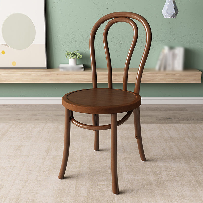 Modern Kitchen Windsor Back Dining Side Chair Solid Wood Dining Side Chair Walnut Wood 1 Piece Clearhalo ' kitchen&dining_furn' 'Dining Chairs' 'Dining Tables & Seating' 'dining_chair' 'Furniture' 'furniture_dining_chair' 'Kitchen & Dining Furniture' 'kitchen' 3522332