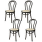 Modern Kitchen Windsor Back Dining Side Chair Solid Wood Dining Side Chair Black Wicker & Rattan Set of 4 Clearhalo ' kitchen&dining_furn' 'Dining Chairs' 'Dining Tables & Seating' 'dining_chair' 'Furniture' 'furniture_dining_chair' 'Kitchen & Dining Furniture' 'kitchen' 3522337