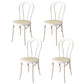 Modern Kitchen Windsor Back Dining Side Chair Solid Wood Dining Side Chair White Wicker & Rattan Set of 4 Clearhalo ' kitchen&dining_furn' 'Dining Chairs' 'Dining Tables & Seating' 'dining_chair' 'Furniture' 'furniture_dining_chair' 'Kitchen & Dining Furniture' 'kitchen' 3522340