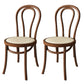 Modern Kitchen Windsor Back Dining Side Chair Solid Wood Dining Side Chair Walnut Wicker & Rattan Set of 2 Clearhalo ' kitchen&dining_furn' 'Dining Chairs' 'Dining Tables & Seating' 'dining_chair' 'Furniture' 'furniture_dining_chair' 'Kitchen & Dining Furniture' 'kitchen' 3522346