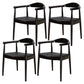 Modern Style Wood Dining Chair Stackable Open Back Dining Side Chair for Home Black 4 Piece Set Clearhalo ' kitchen&dining_furn' 'Dining Chairs' 'Dining Tables & Seating' 'dining_chair' 'furn' 'furn_dining_chair' 'Furniture' 'furniture_dining_chair' 'Kitchen & Dining Furniture' 'kitchen' 3522446
